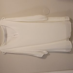 White Shy Velvet Goddess Dress